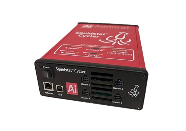 Squidstat Cycler 大電流，多通道電化學工作站